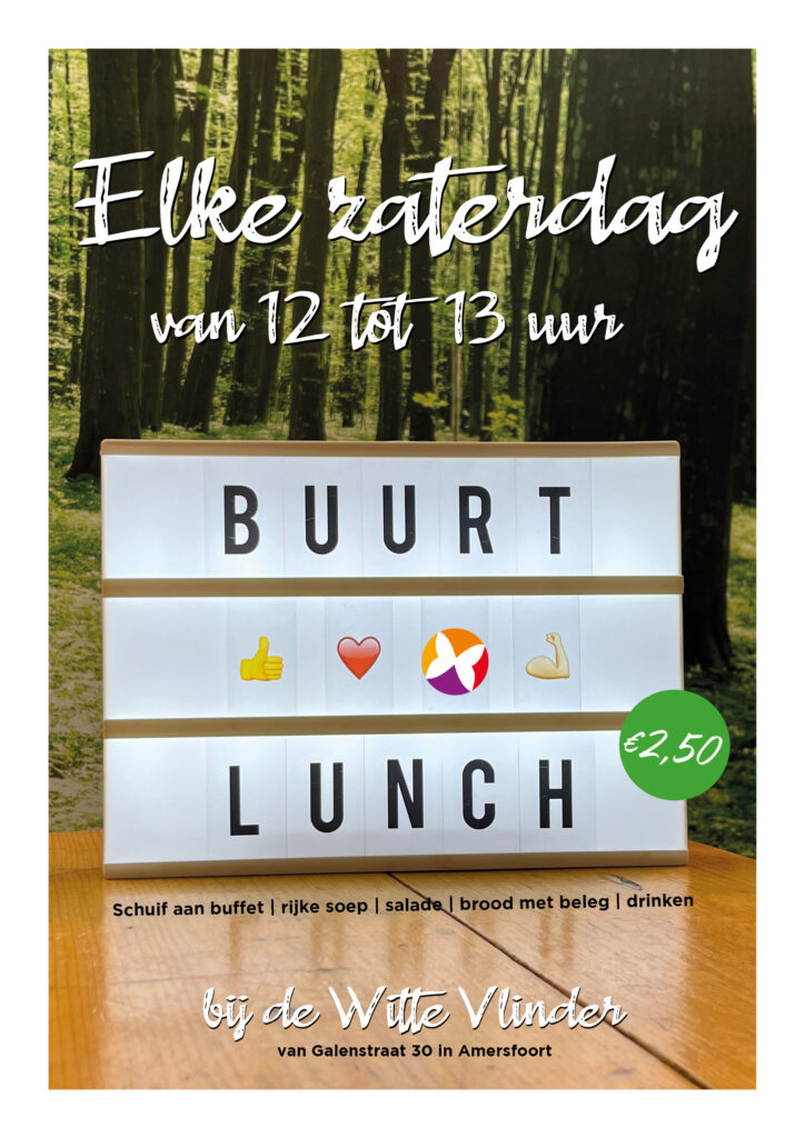 Buurtlunch elke za - poster