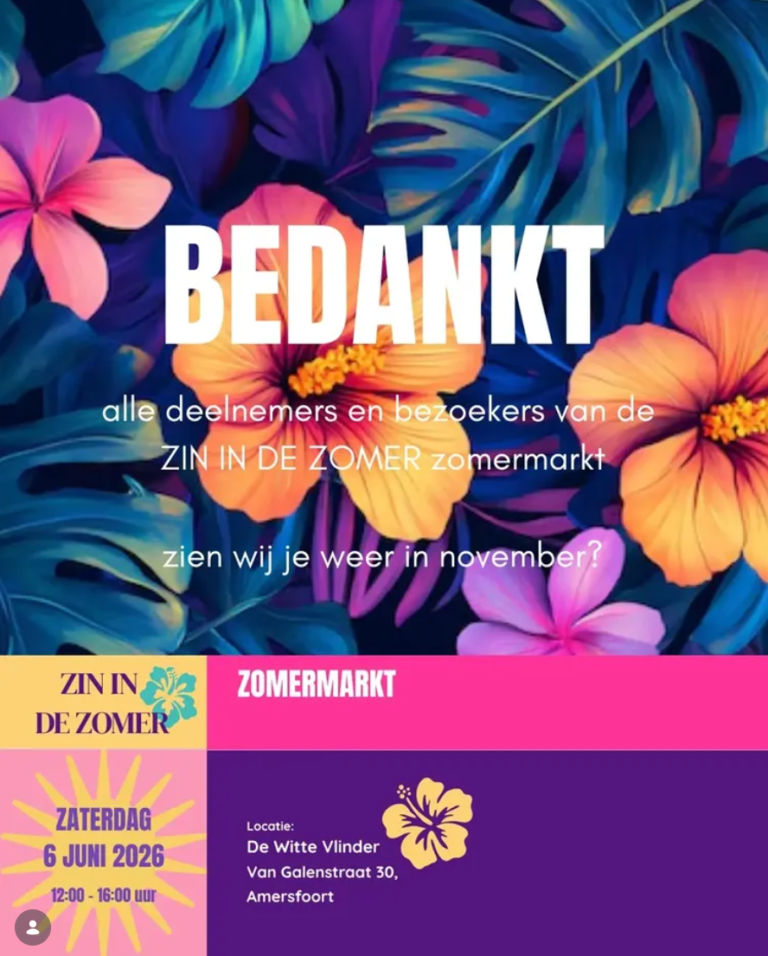 Bedankt zomermarkt 2026