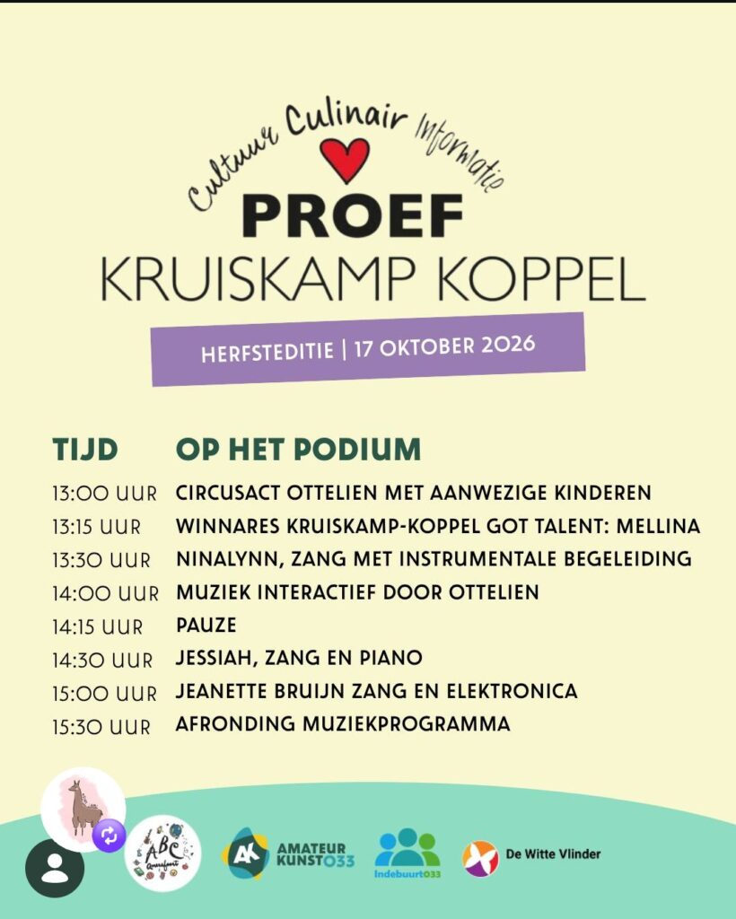 Proef mini 2026 herfst